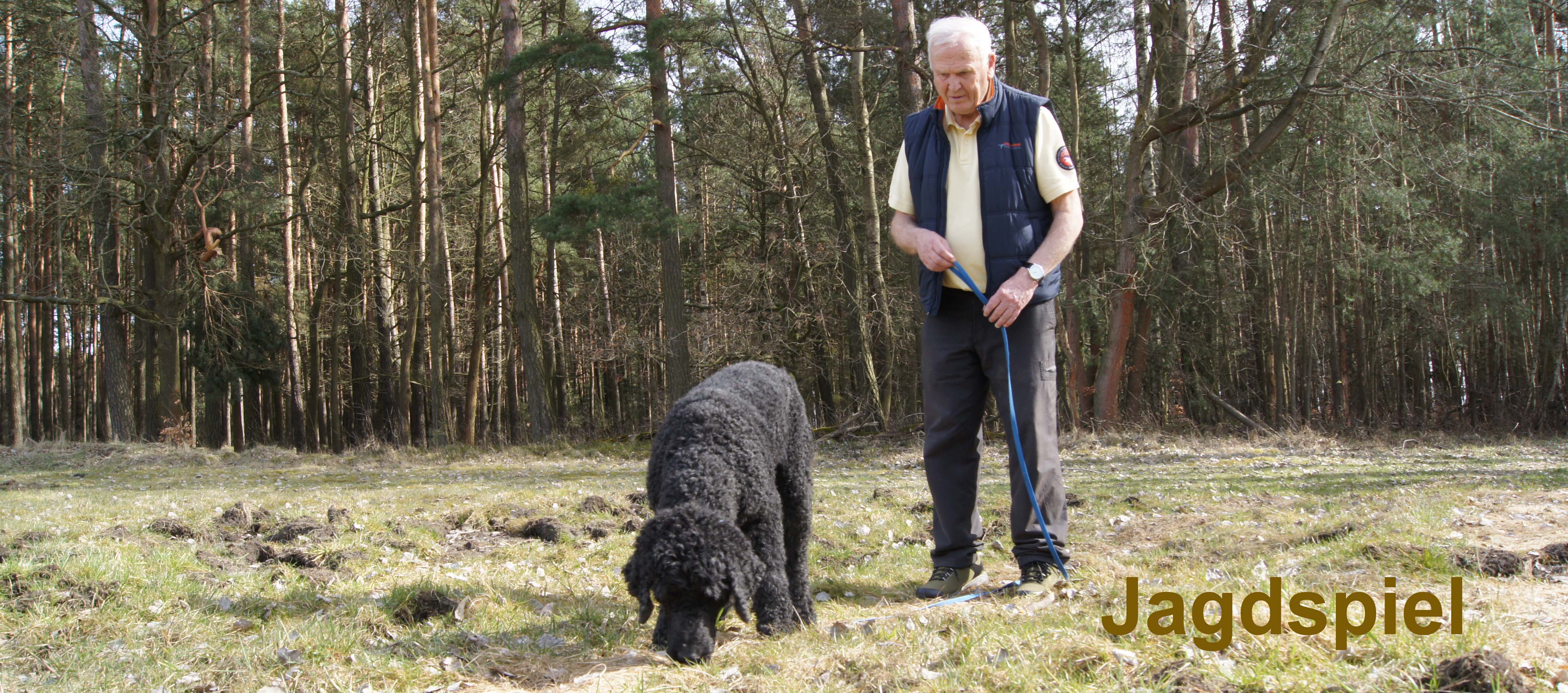 Jagdspiel mit dem Futterbeutel