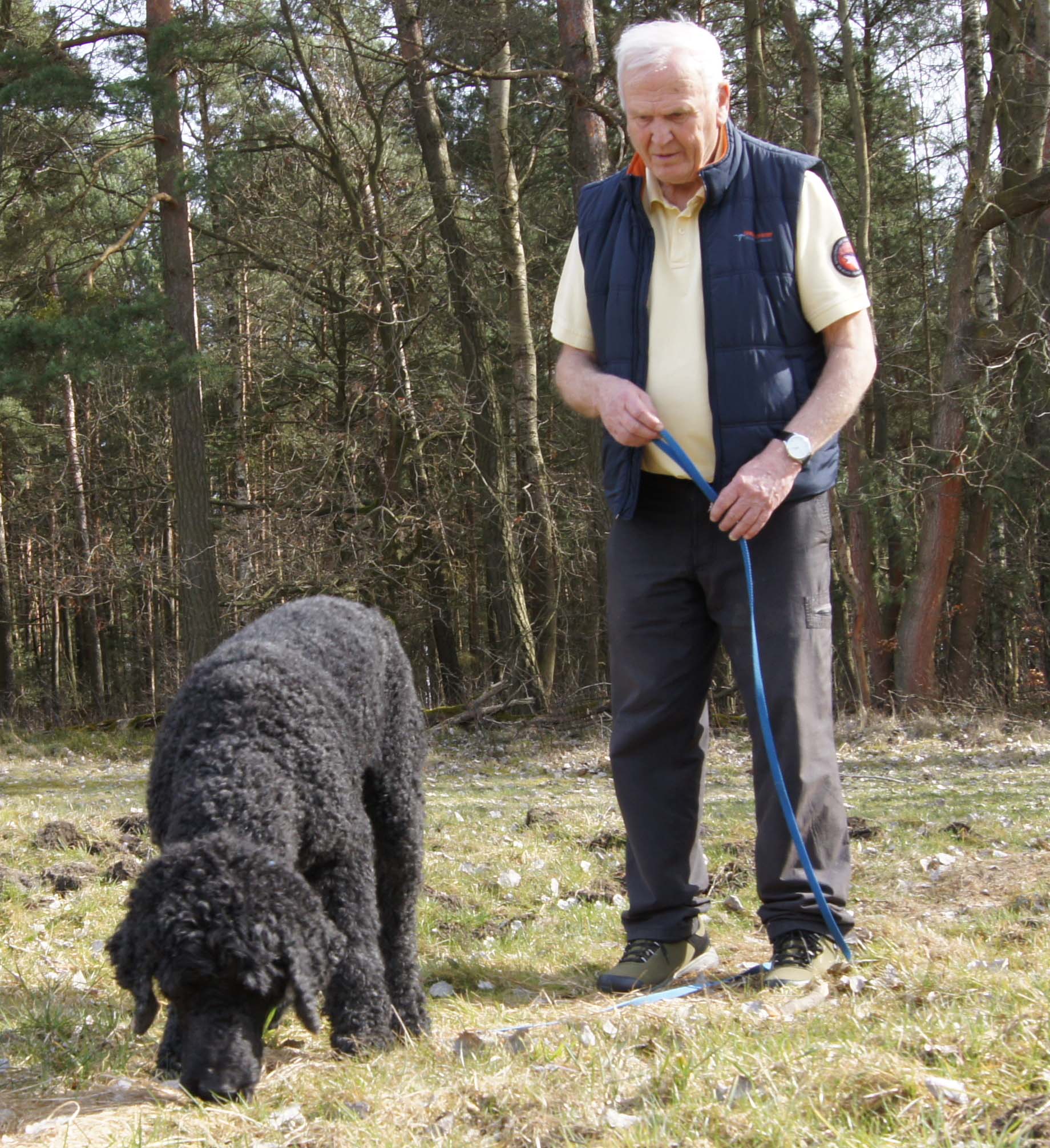 Jagdspiel mit dem Futterbeutel